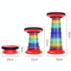 Outdoor Portable Lotus Heightened Folding Telescopic Stool(Orange)