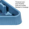 Slow Feed Dog & Cat Bowl - Blue - Triangle Bone Shape