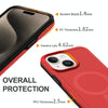 For iPhone 15 Plus Shockproof MagSafe Armor PC Hybrid TPU Phone Case(Red+Black)