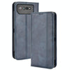 For ASUS ROG Phone 6 / 6 Pro Magnetic Buckle Retro Texture Leather Phone Case(Blue)