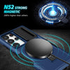 For Samsung Galaxy S24 Ultra 5G Sliding Camshield MagSafe Holder TPU Hybrid PC Phone Case(Royal Blue)