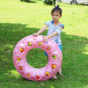 Cartoon Pattern Double Airbag Thickened Inflatable Swimming Ring Crystal Swimming Ring, Size:60 cm(Blue)