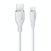 Baseus Pudding Series 2.4A USB to 8 Pin Fast Charging Data Cable, Length:2m(White)