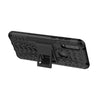 For Alcatel 3L (2020) Tire Texture Shockproof TPU + PC Protective Case with Holder(Black)