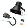 12V 100W Car Siren with PA & Mic, 125dB 5 Tone Air Horn