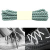 Reflective Shoe laces Round Sneakers ShoeLaces Kids Adult Outdoor Sports Shoelaces, Length:160cm(Light Green)