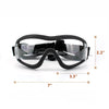 Pet Goggles Dog Transparent Glasses Waterproof Windproof Snow Goggles Dog Glasses(Transparent)