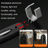 Multipurpose Bathroom Sink Circular Arc Toothed Wrench(Silver Black)