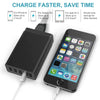 XBX09 40W 5V 8A 5 USB Ports Quick Charger Travel Charger, EU Plug(White)