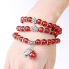 Fashion Jewelry Accessory Garnet Beads Bracelet (Red Agate & Pi Xiu)