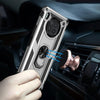 For Huawei nova 8i Shockproof TPU + PC Phone Case with 360 Degree Rotating Holder(Silver)