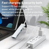 5 in 1 8 Pin to SD / TF Card Slot + 3 USB Ports Multifunctional Docking Station HUB(Silver)