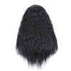 Matte Realistic Corn Perm Long Curly Hair Woolen Volume Wig Headgear(Black)
