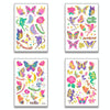 10 PCS Children Water Transfer Fresh Butterfly Bronzing Tattoo Stickers Cartoon Cute Metal Tattoo Stickers(WE-040)
