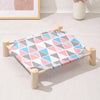 Washable Pet Bed, Small Triangle, 47x52cm, Elevated, Breathable