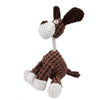 Bite-Resistant Squeaky Plush Dog Toy, Brown, 88cm
