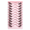 10pairs /Box Half False Eyelashes With Transparent Stems Natura Extension Lashes Y1004