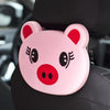 Cartoon Style Foldable Back Car Seat Drink Holder Back Seat Food Tray Storage Organizer Table(Pink)
