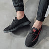 Men Spring Walking Shoes Casual Sports Breathable Flying Knit Shoes, Size: 39(Gray)