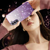 For Samsung Galaxy S21 5G Gradient Glitter Flower All-inclusive Phone Case(Purple)