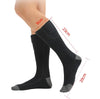 Constant Temperature Electric Heating Socks Long Tube Warm Socks  With Battery Box Black