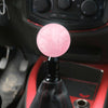Car Modified Marble Star Gear Head Shifter Cover with Adapter (Pink)