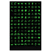 Car Button Luminous Sticker General PET Waterproof Wear-Resistant Car Sticker(Number 2)