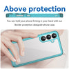 For Samsung Galaxy S25+ 5G Colorful Series Acrylic Hybrid TPU Phone Case(Transparent Blue)