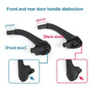 Car Rear Left Inside Doors Handle Pull Trim Cover for Mercedes-Benz C-class W203 -2007, Left Driving (Grey)
