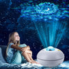 LED Watermark Remote Control Projection Starry Sky Light Laser Projection Light Atmosphere Night Light(White)