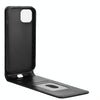 For iPhone 15 Magnetic Vertical Flip Leather Phone Case(Black)