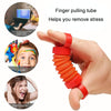 Finger Stretching Tube Finger Poppers Fidget Toy Decompression Toy(Orange)