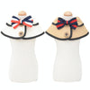 White Dog Scarf with Bow Tie, Large (25-30cm Neck)