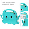 For Samsung Galaxy Tab A7 Lite 8.7 T220 / T225 Octopus EVA + PC Tablet Case with Strap(Glacial Green)