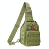 JUNSUNMAY J014 10L Waterproof Outdoor Sports Chest Pack Crossbody Bag(Army Green)