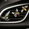 3pcs/set Metal Butterfly Dragonfly Bee Car Air Vent Aromatherapy Decorative Clip(Green)