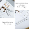 Leather Anti-Slip Flat Shoes Women Casual Shoes, Size: 44(White)