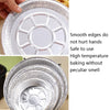 50 PCS / Set Thickened Circular Baking Tray Grilled Meat Paper, Specification:  7 inch(Silver White)