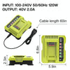 36-40V Tool Cutting Machine Battery Charger, For RYOBI PO401 / PO403 / PO400, Plug: AU