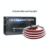 Car Startup Scan Through Hood LED Daytime Running Atmosphere Light, Length:1.5m(White Light)