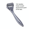 Face Slimming Instrument Roller Metal Barbed Facial Massager(Silver)