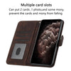 For Samsung Galaxy XCover7 Pro Cubic Skin Feel Flip Leather Phone Case(Brown)