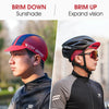 WEST BIKING Cycling Outdoor Sports Sun Protection Peaked Cap, Size: Free Size(Striped Yellow Navy)