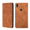 For Alcatel Axel / Lumos Skin Feel Magnetic Horizontal Flip Leather Phone Case(Light Brown)