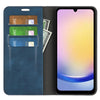 For Samsung Galaxy A26 Retro-skin Magnetic Suction Leather Phone Case(Dark Blue)