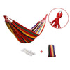 Thick Canvas Hammock Field Rollover Prevention Outdoor  Hammock Swing  260x80  Non-stick Single (Blue Stripes)