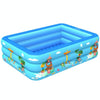 Household Indoor and Outdoor Amusement Park Pattern Children Square Inflatable Swimming Pool, Size:130 x 85 x 50cm