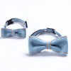 Cat & Dog Denim Bow Tie Collar, Light Blue, Small, Adjustable, 16-32cm