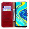 For Xiaomi Redmi Note 9 Pro Business Style Oil Wax Texture Horizontal Flip Leather Case, with Holder & Card Slots & Wallet(Red)