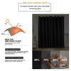 High-precision Curtain Shade Cloth Insulation Solid Curtain, Size:52x84132x213(Purple)